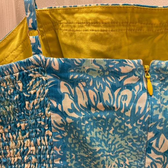 Lilly Pulitzer Blue and White Floral Mini Skort Dress, Size 2 - Picture 8 of 15